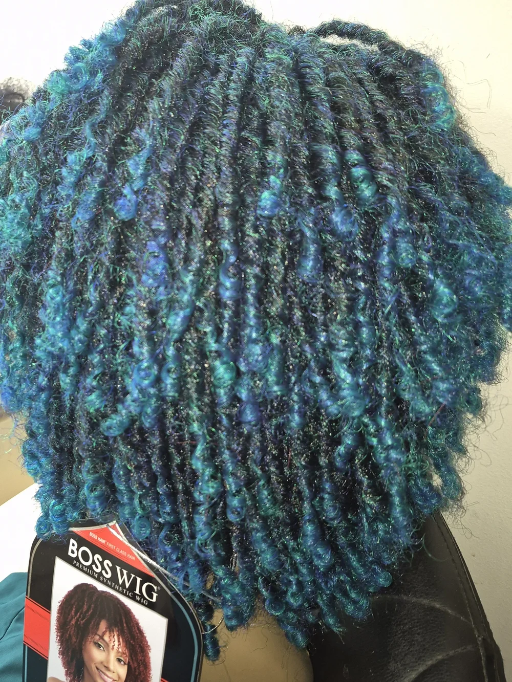 Soul Loc Wig - Teal & Green